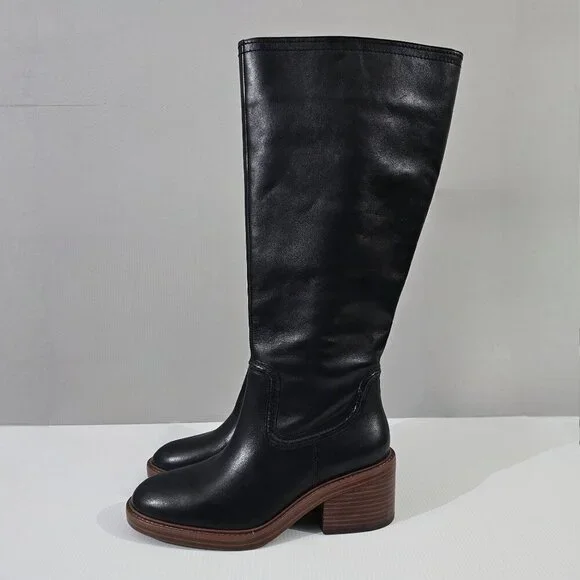Vince Camuto Black Heeled Boots - Picture 2 of 14